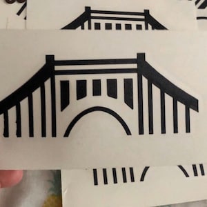 Vinyl Decal Pittsburgh Bridge