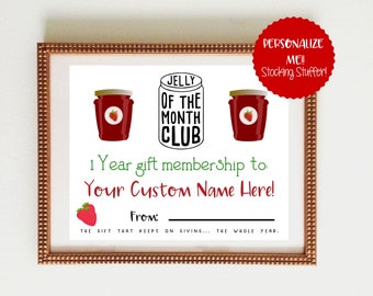personalized stocking stuffer funny christmas vacation gift jelly of the month club gift certificate digital certificate - Jelly Of The Month Club Christmas Vacation personalized stocking stuffer funny christmas vacation gift jelly of the month club gift certificate digital certificate - Jelly Of The Month Club Christmas Vacation