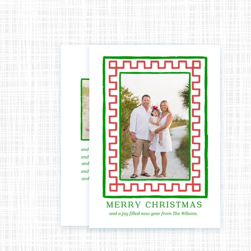 Preppy Christmas Cards 