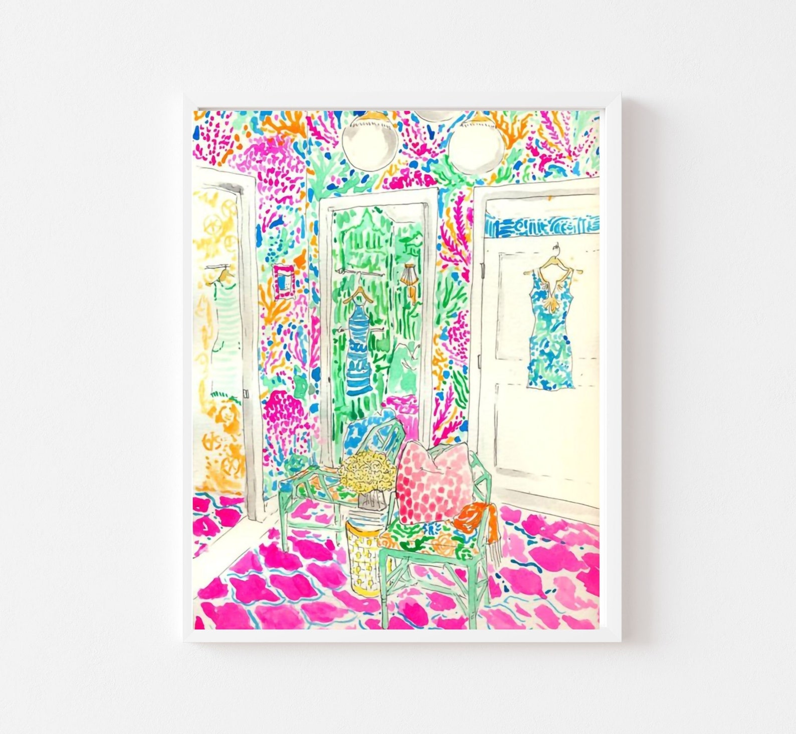 Dressing Room Print Closet Wall Art Wall Art for Bathroom Etsy