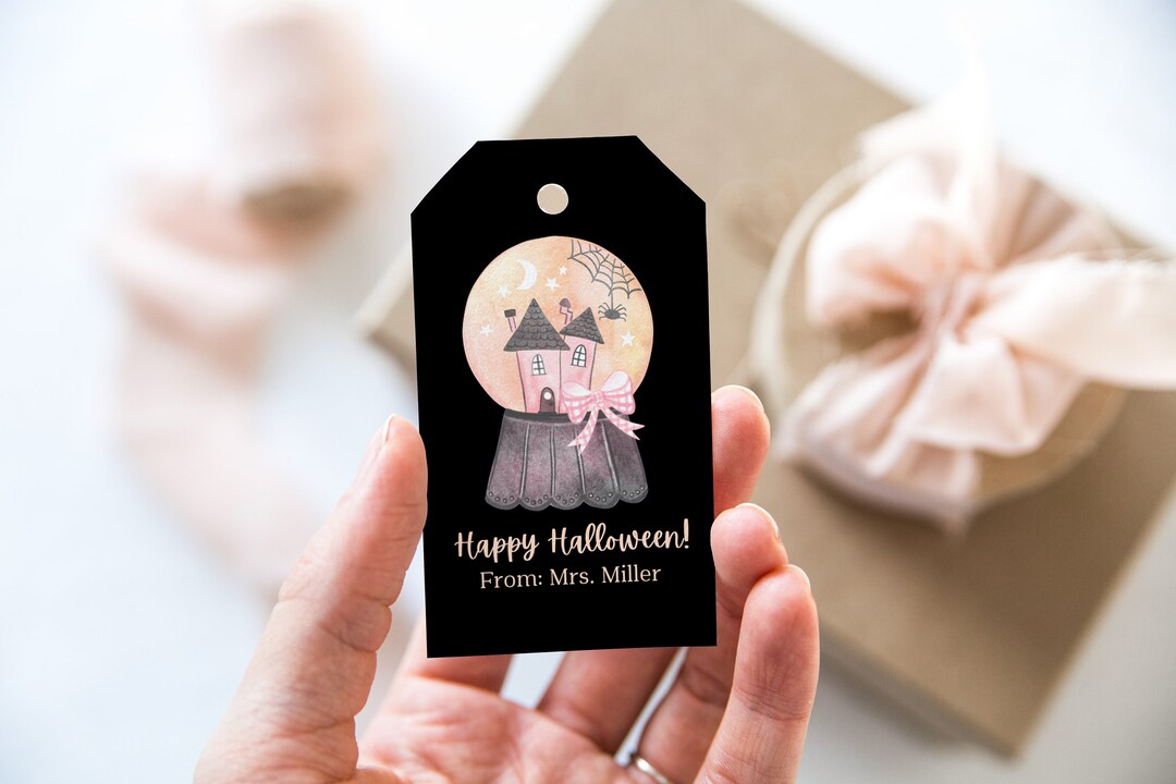 Personalized Halloween Gift Tags Custom Gift Tags Gift Etsy