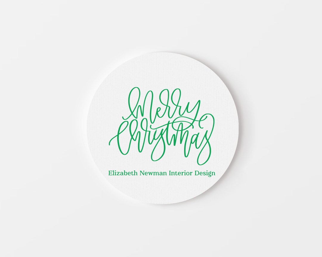 Personalized Round Gift Tags, Custom Family Gift Tags, Gift Labels