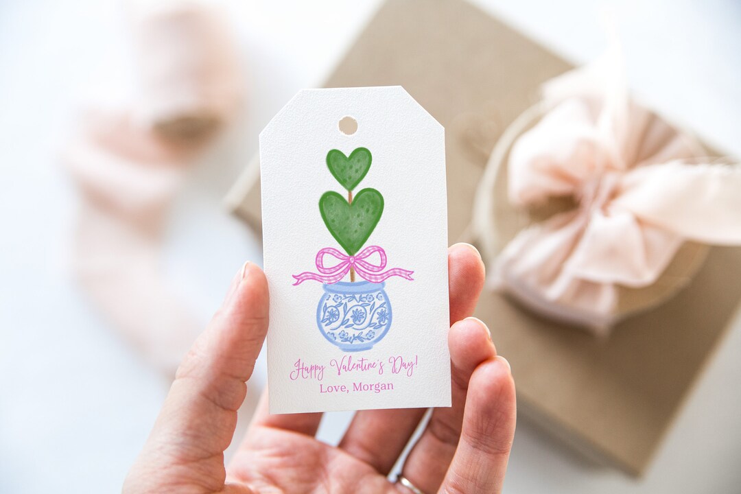 Personalized Valentine Gift Tags, Custom Gift Tags, Gift Labels, Gift