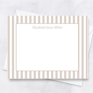 neutral stationery, personalized notecards,  thank you notes, preppy stationery, gift for bride to be, teacher gift, correspondence cards