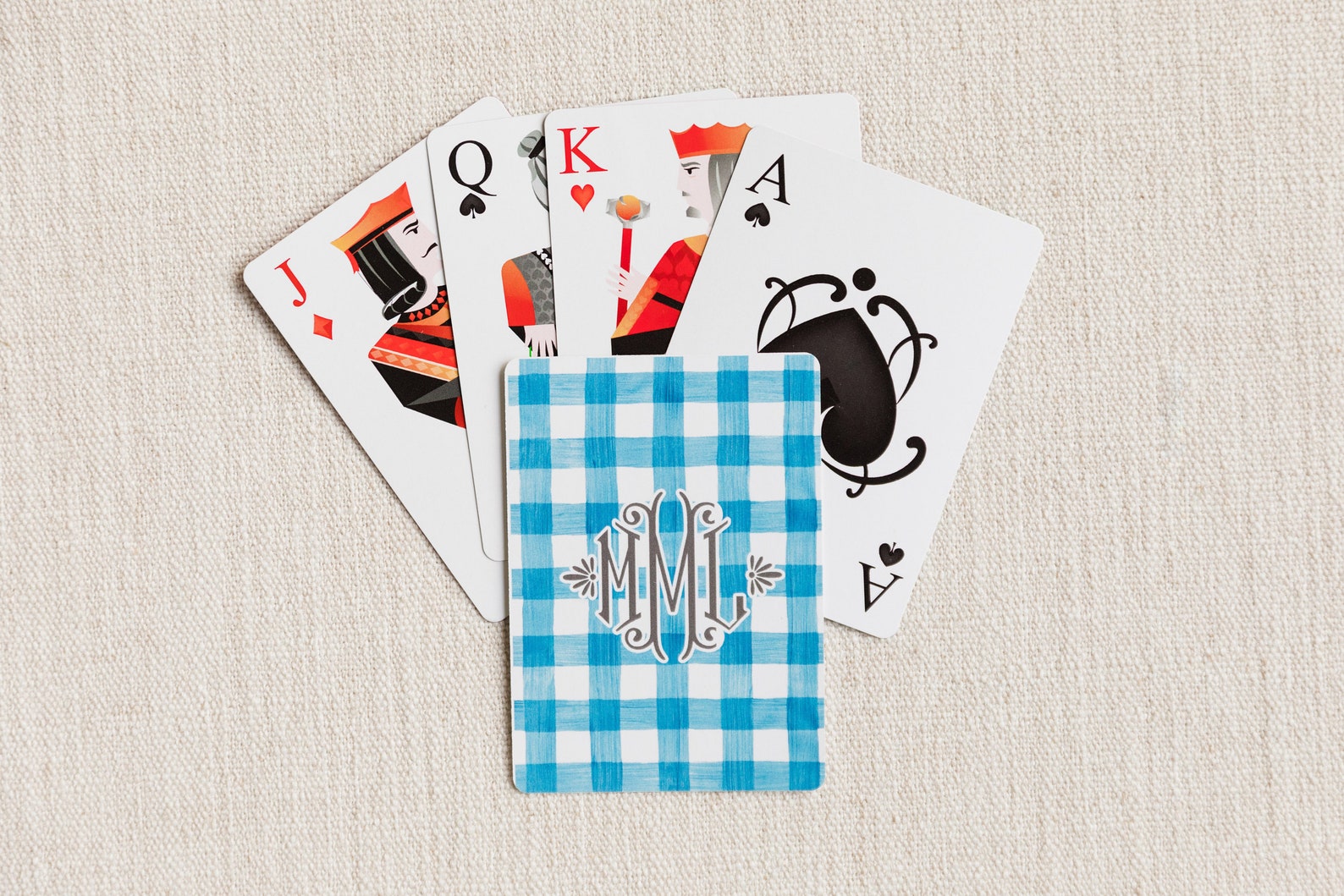 Personalized Playing Cards Monogram Poker Card Set Easter Etsy