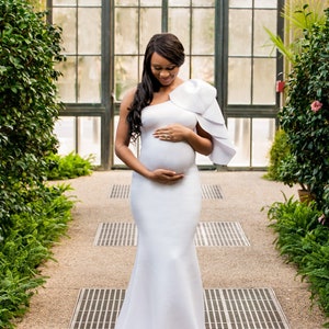 White maternity dress maxi new arrivals