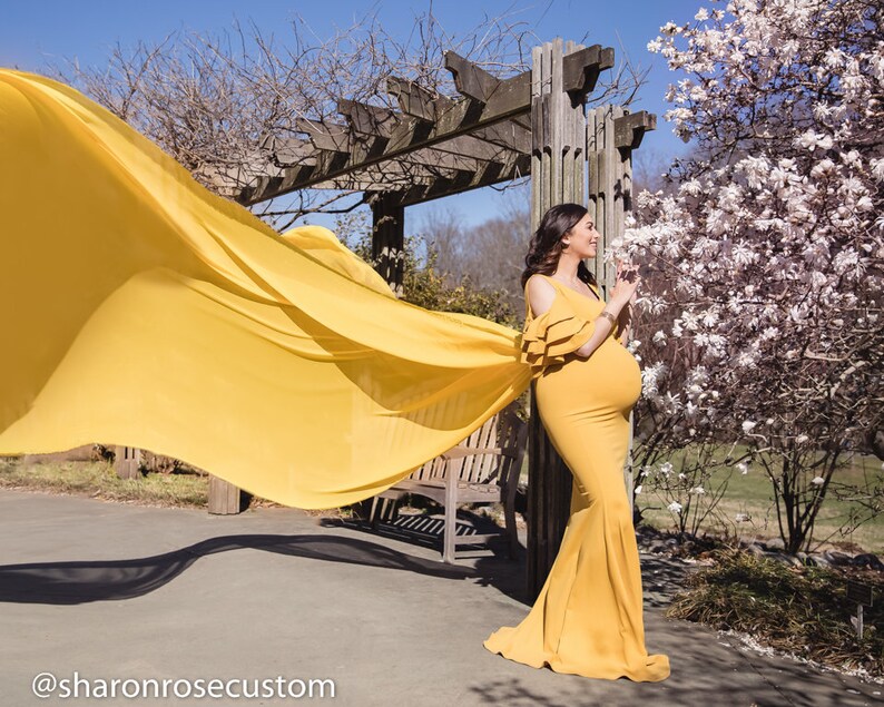 Yellow Maternity DressPhoto Shoot DressBaby ShowerPregnancy Etsy