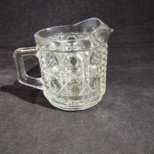 Vintage Federal Glass Windsor Creamer in Clear