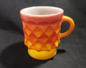 Fire King Kimberly Light Orange/Dark Orange Gradient Mug