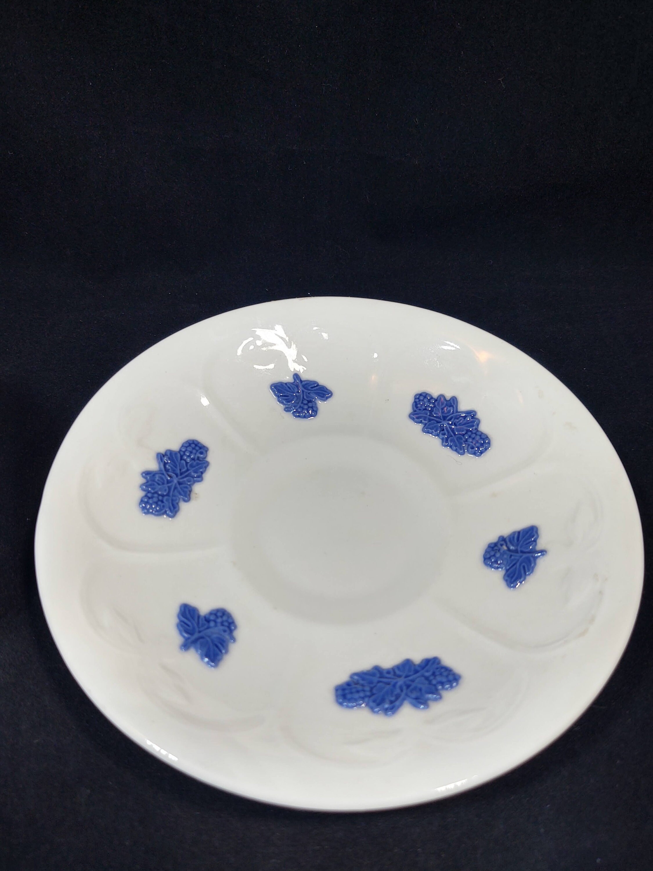 Vintage Bla Blom Flat Cup and Saucer Set by Gustavsberg - Etsy