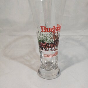 1989 Budweiser Clydesdales Holiday Pilsner Glass