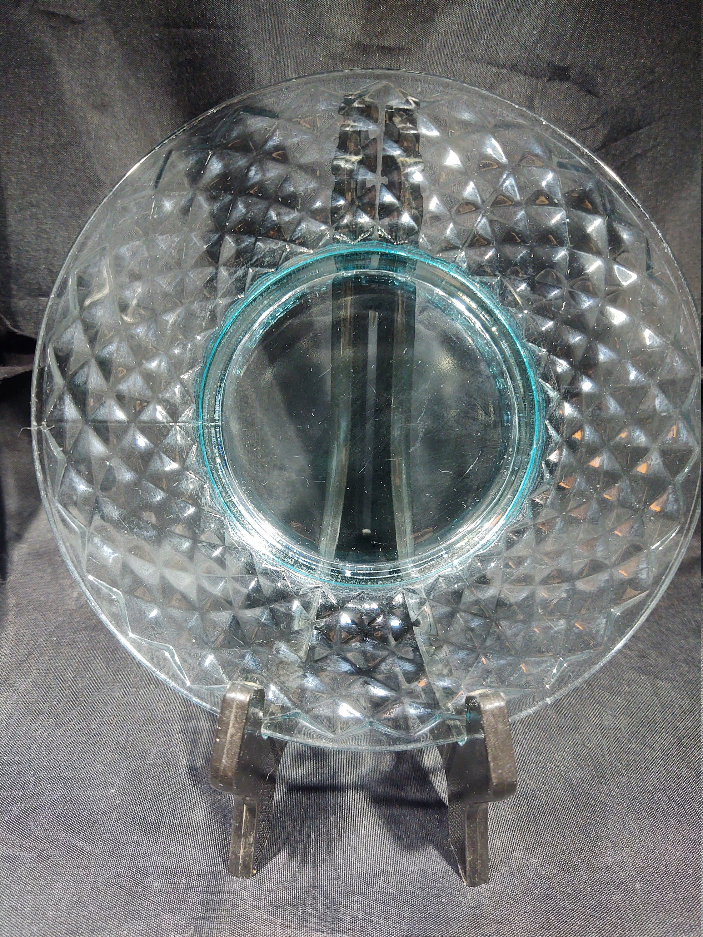 最安 読み方 Imperial Glass Etsy - Quilted Diamond Blue 食器