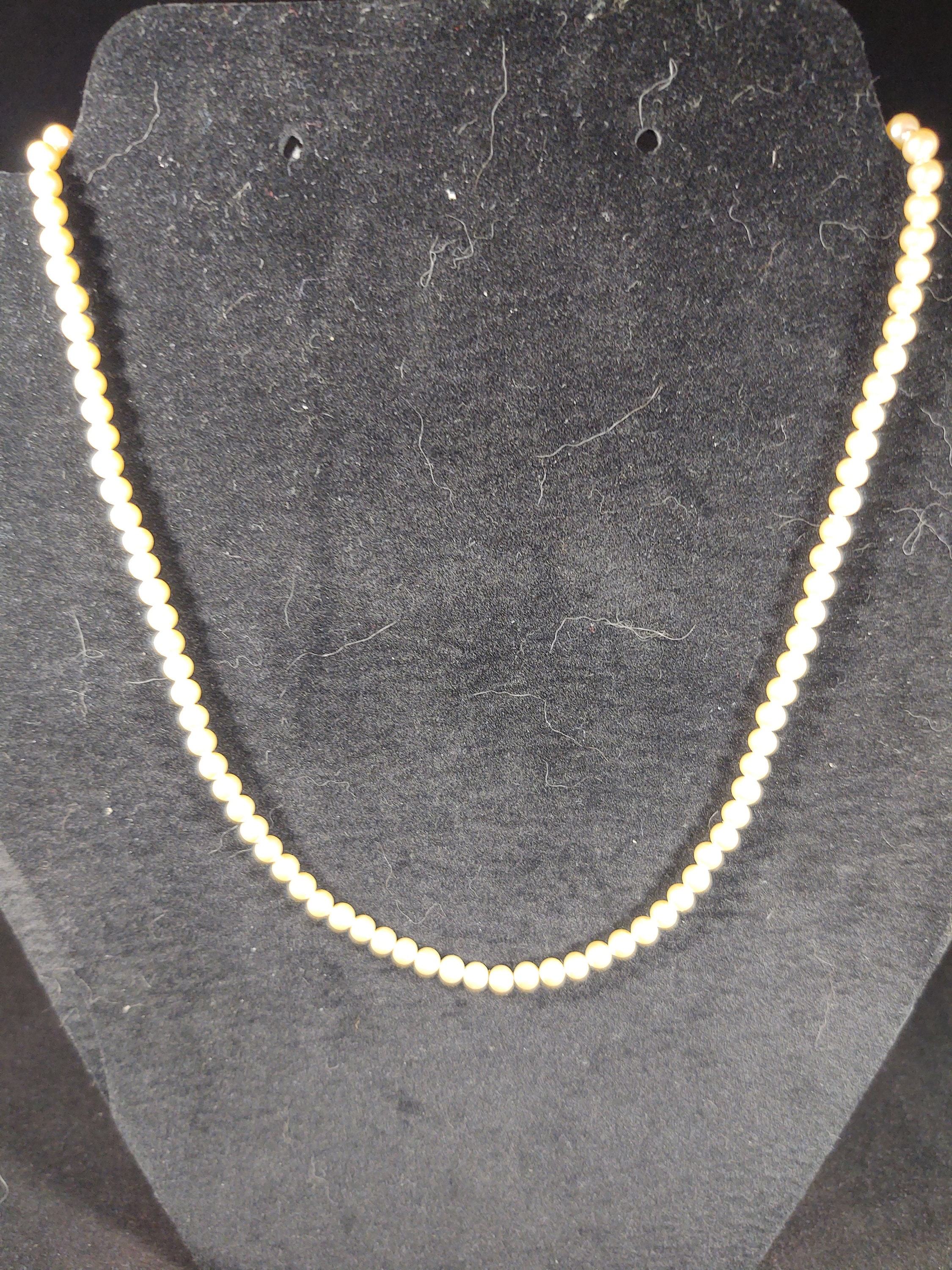 Vintage Monet Faux Pearl 16'' Necklace - Etsy