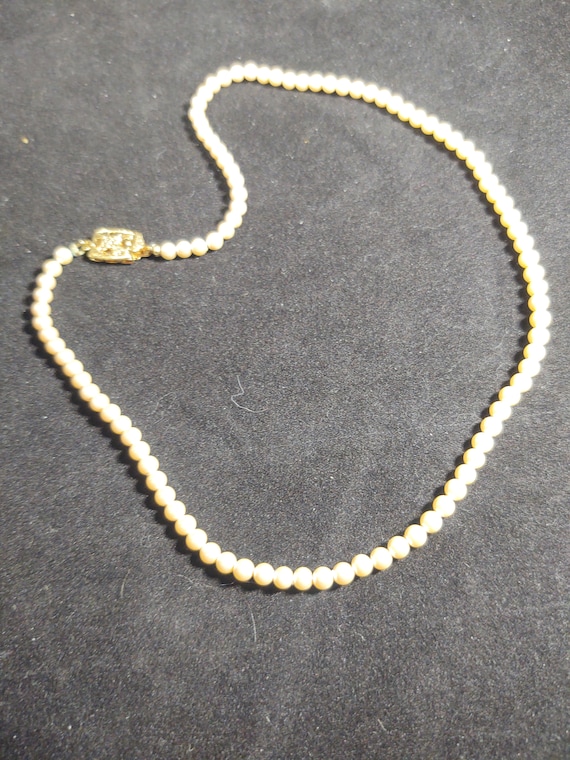 Vintage Monet Faux Pearl 16'' Necklace - Etsy