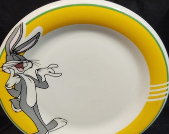 1998 Bugs Bunny Looney Tunes Plate - Etsy