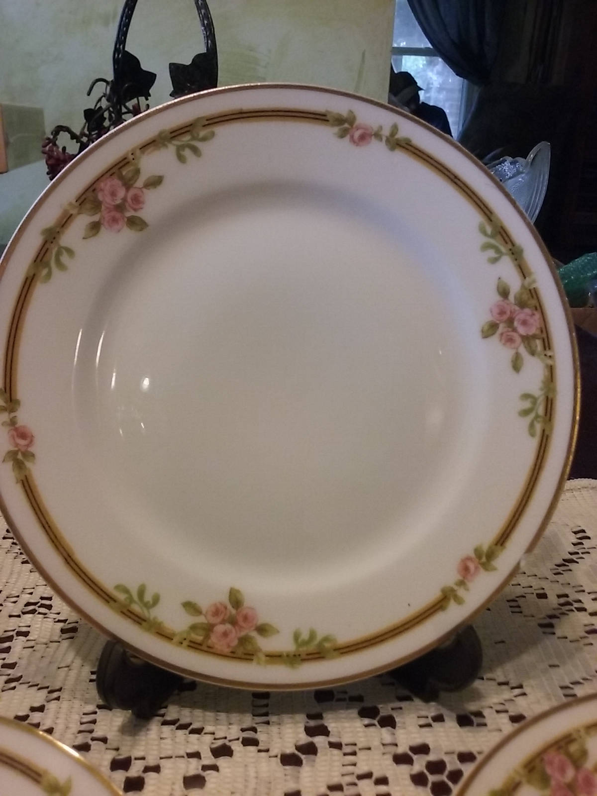 Antique Haviland China Schleiger 625A Limoges France Saucers and