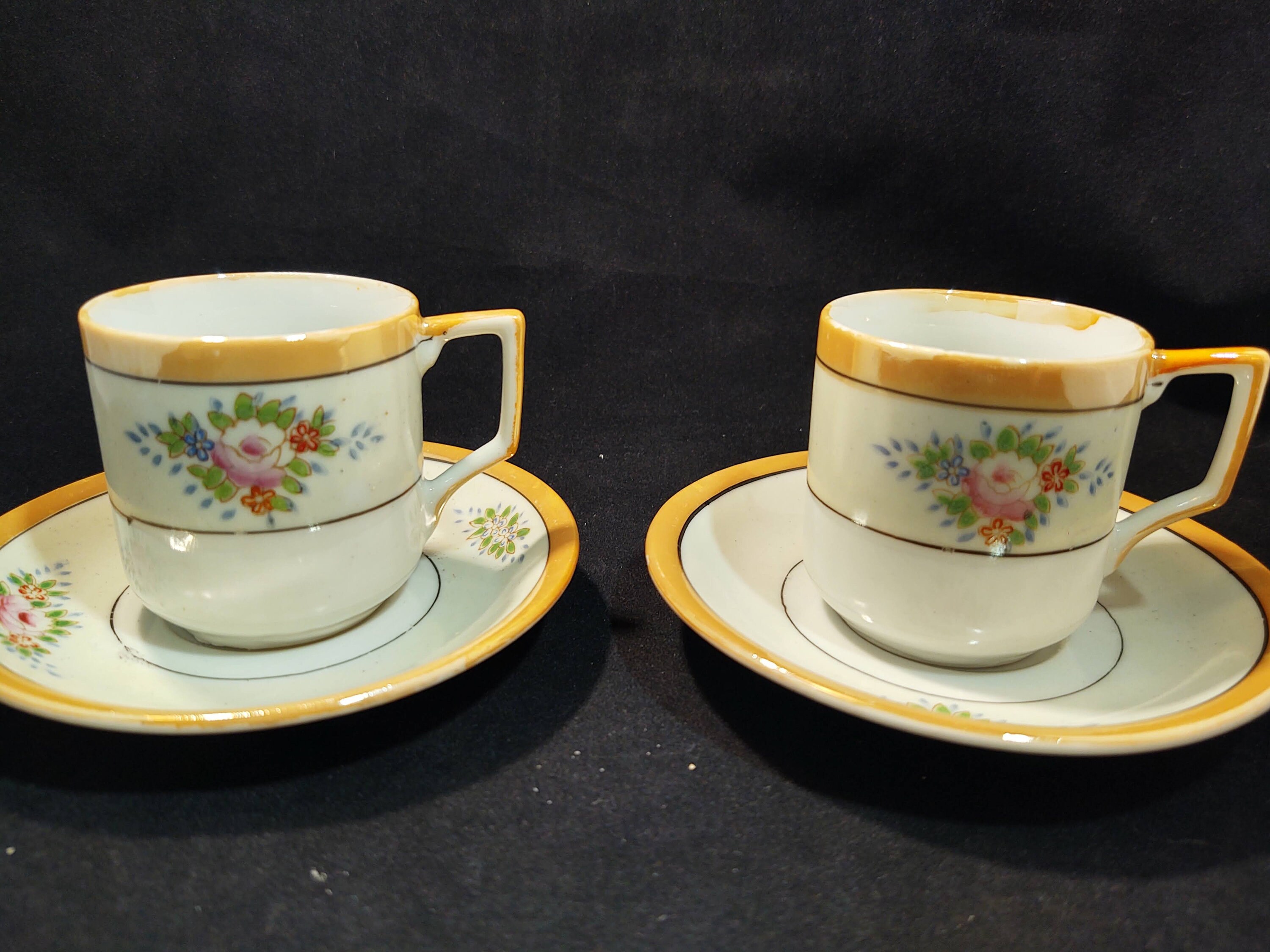 Hand Painted Made in Occupied Japan Cup and Saucer - Etsy