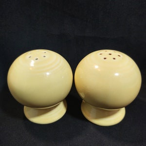 Homer Laughlin Fiesta Yellow (Retired Color) Salt and Pepper Shakers