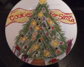 Cookies for Santa Plate
