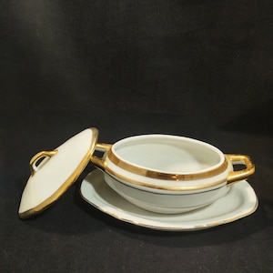 Vintage Mustard Dish with Lid  by Empire Porcelain