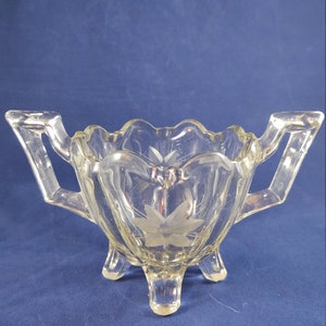 アンティーク インディアナ グラス 125-1 別名 フルーテッド コロニアル オープン シュガー