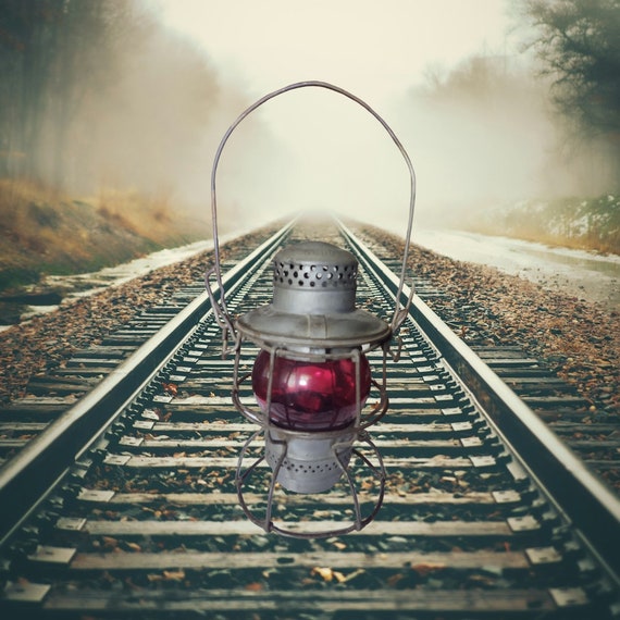Adlake Railroad Kero Lantern With Red Globe and Working Wick Adlake Railroad Kero Lantern With Red Globe and Working Wick