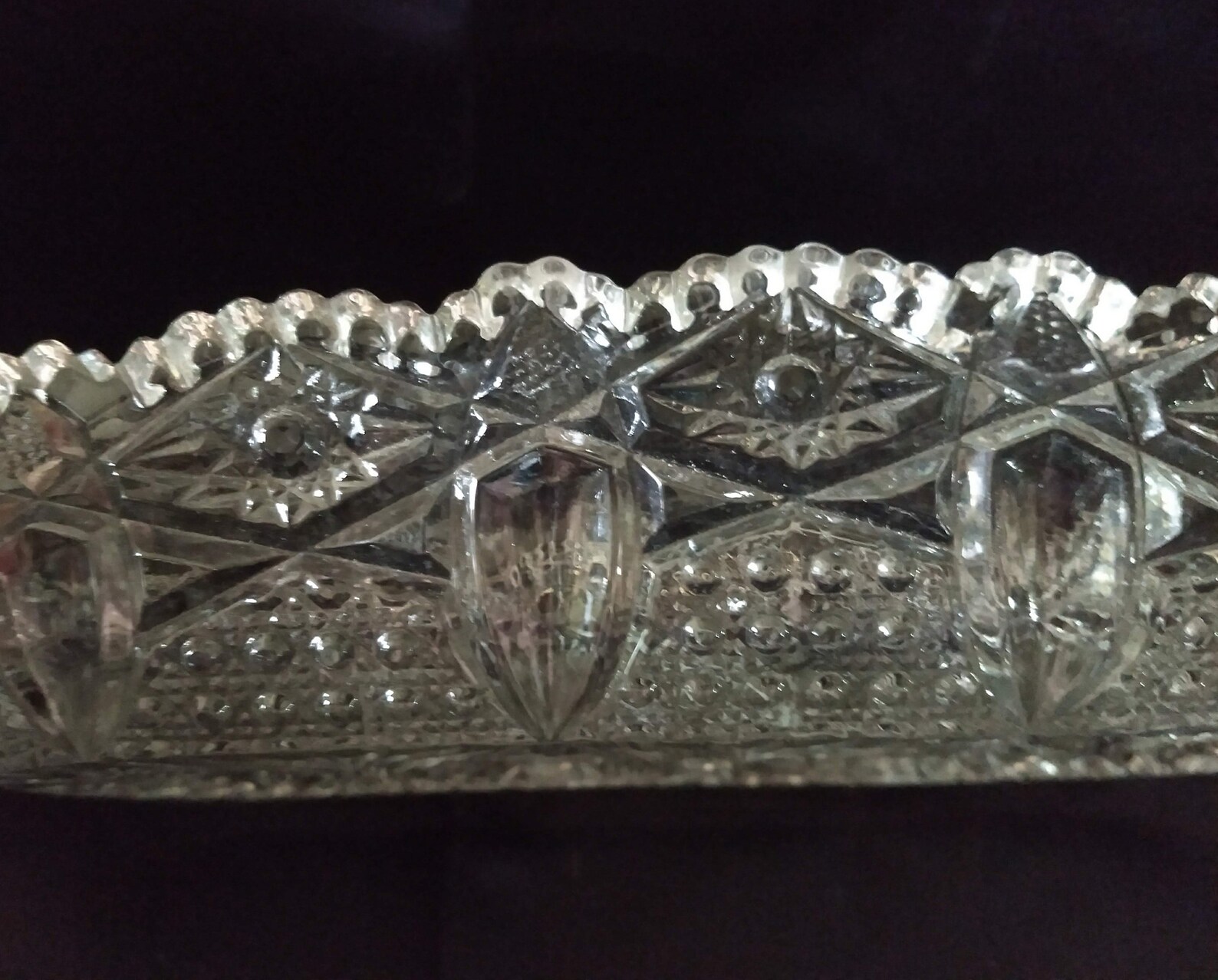 Mckee Glass/smith Glass Quintec Celery Dish Etsy
