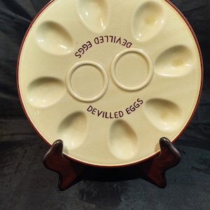 Vintage Deviled Egg Plate, Made in Japan