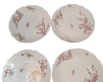 Antique Haviland Schleiger 222F Fruit/Dessert/Sauce Bowls, Set of 4