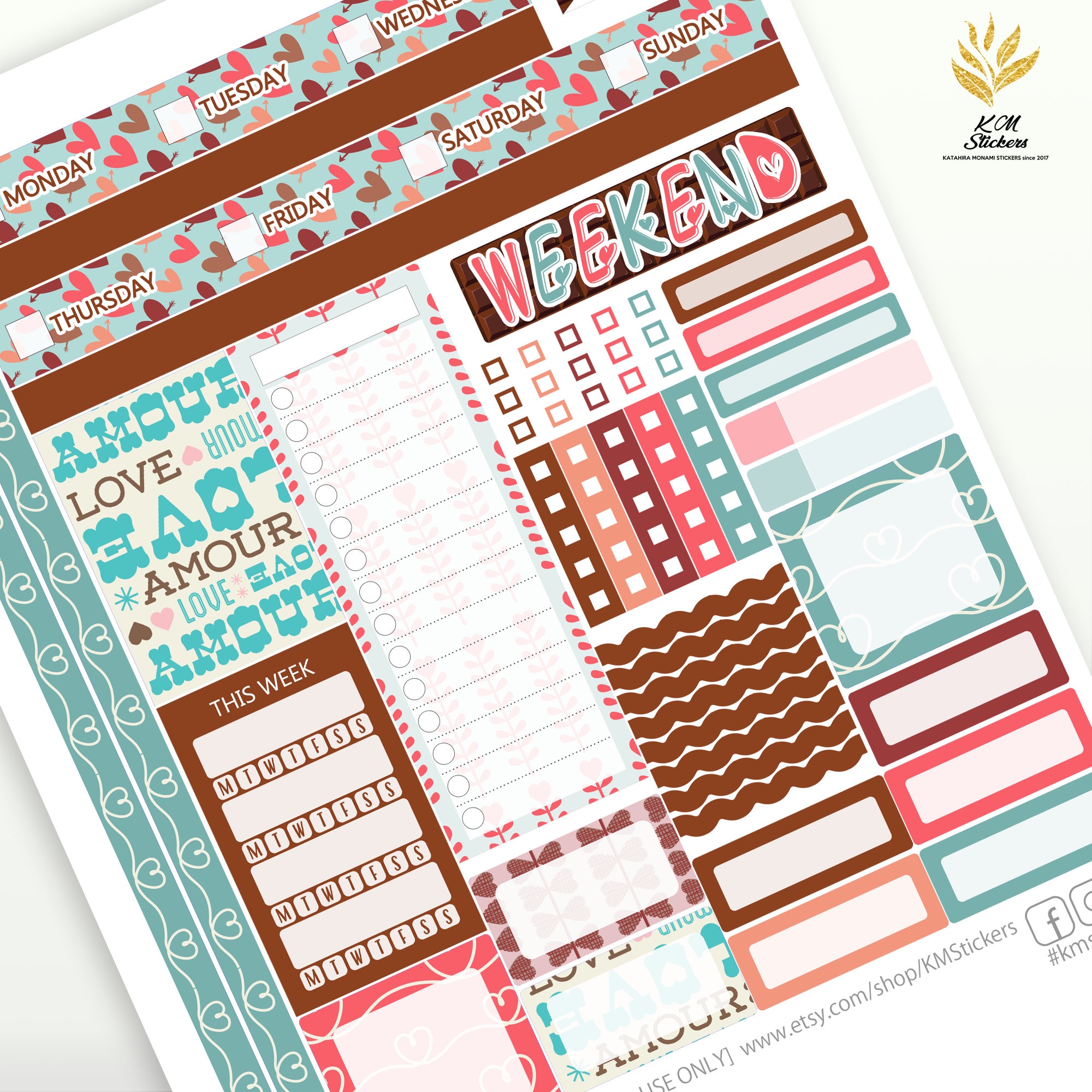 KIT 150 Printable Weekly Kit Version 2.0 for Vertical ME | Etsy