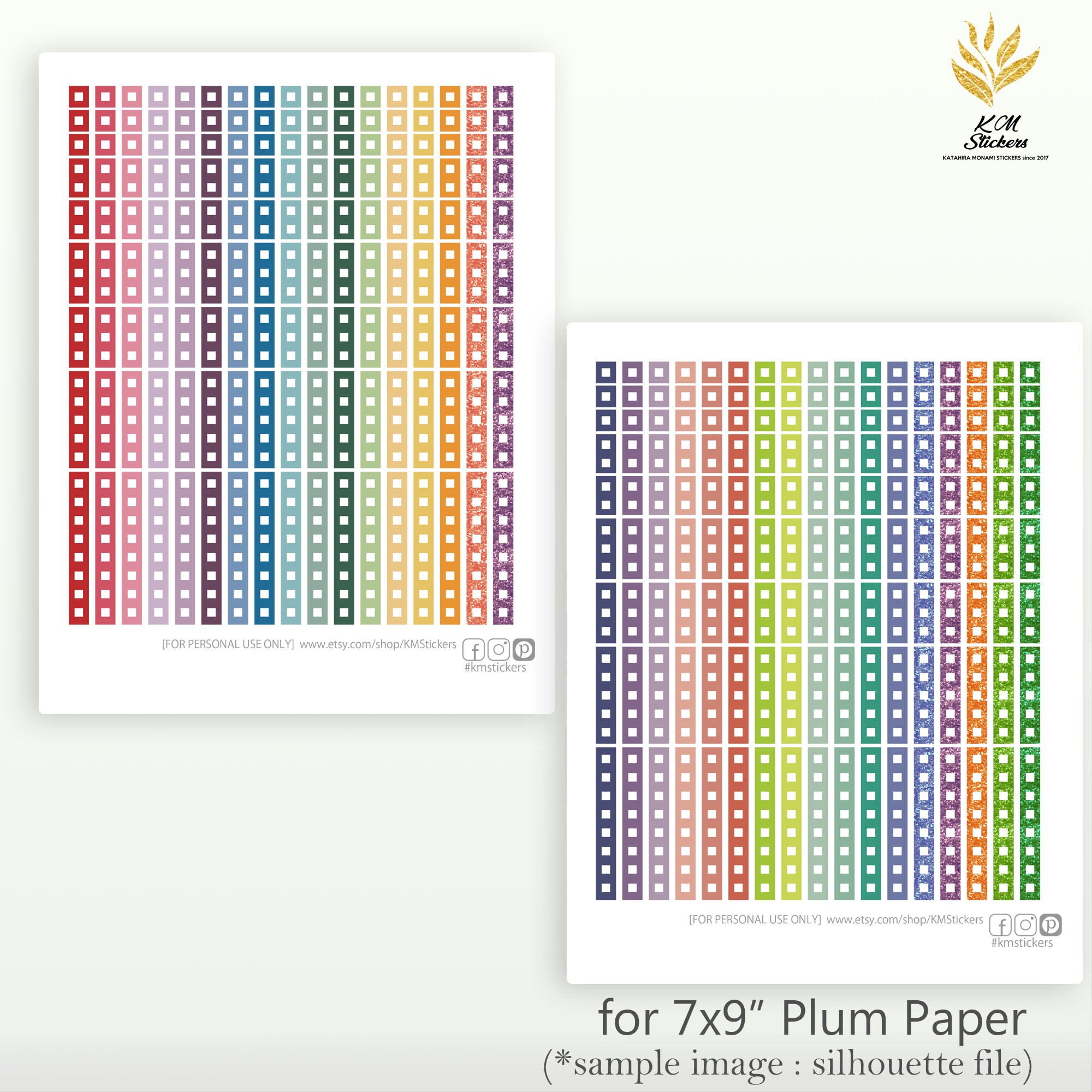 Printable Checklist Stickers for A5 7x9 8.5x11 | Etsy