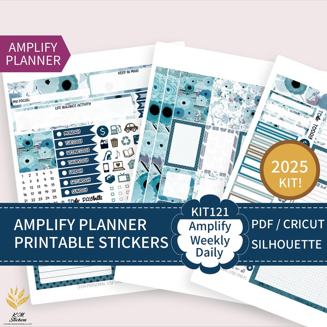 AMPLIFY - KIT 121, Printable Weekly Kit for Horizontal and Vertical ...