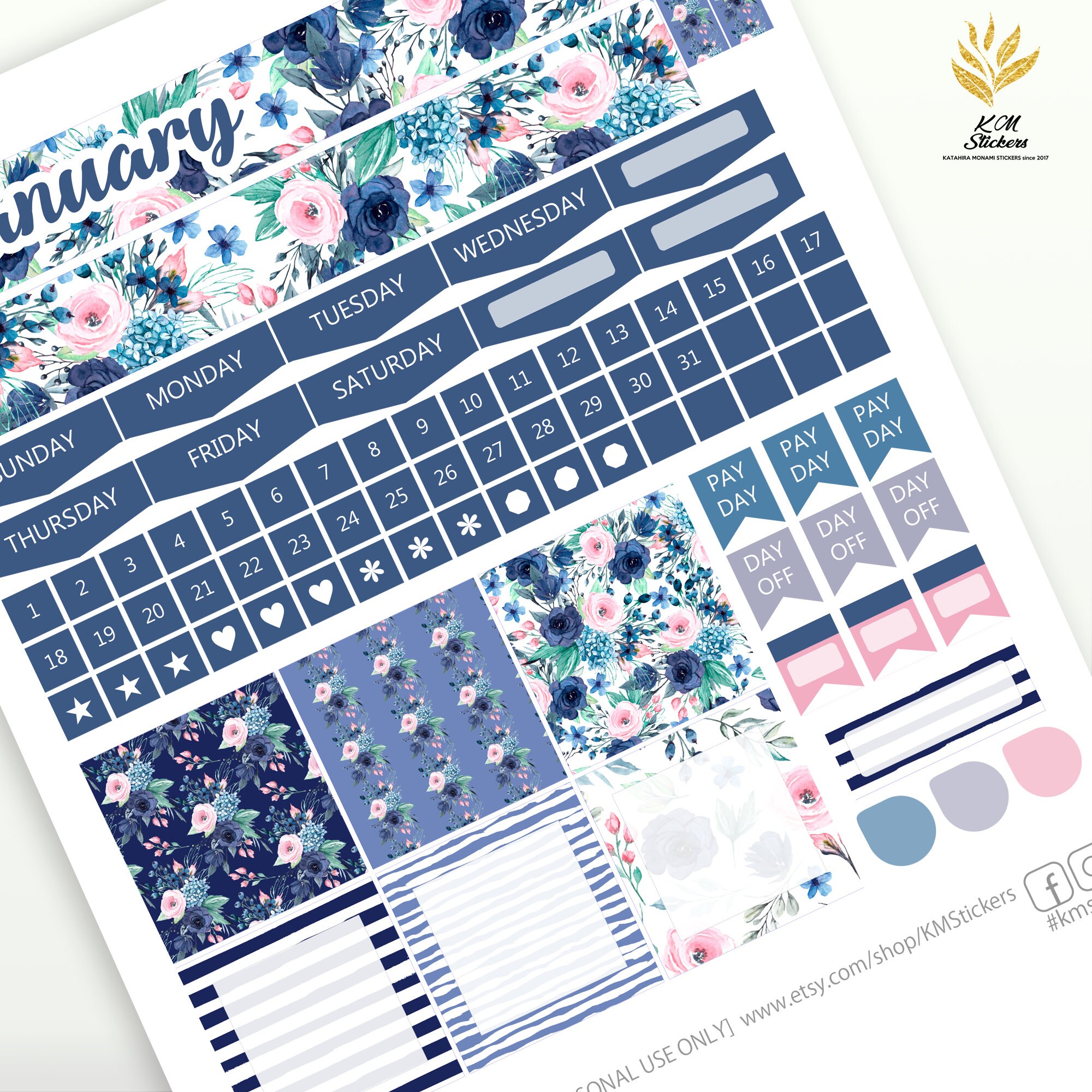 KIT 135 Printable January Kit Version 2.0 2021 Design for - Etsy