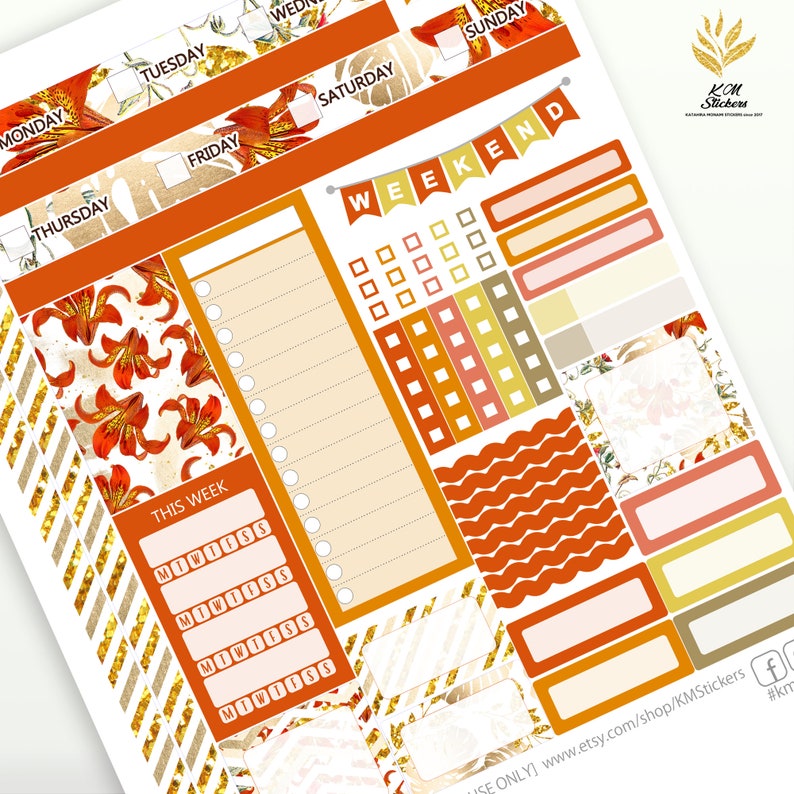 KIT 133 Printable Weekly Kit Version 2.0 for Vertical ME - Etsy