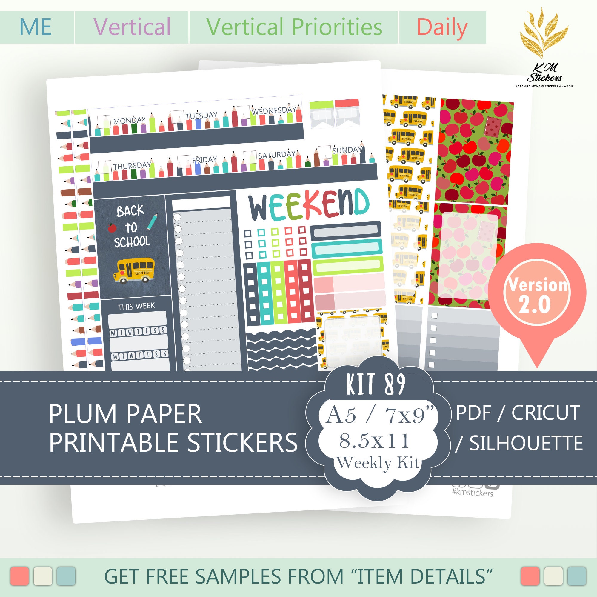 KIT 89 Printable Weekly Kit Version 2.0 back to School - Etsy