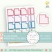 Printable Monthly Full Box Stickers, A5, 7x9, 8.5x11 Plum Paper catpp ...