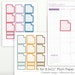 Printable Monthly Full Box Stickers, A5, 7x9, 8.5x11 Plum Paper catpp ...