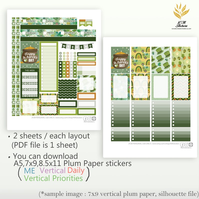 KIT 139 Printable Weekly Kit Version 2.0 for Vertical ME - Etsy