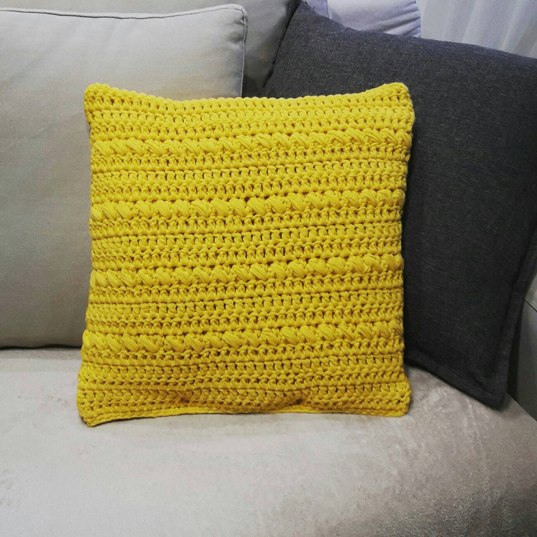 Housse de Coussin Au Crochet 40 X 100% Coton 28 Couleurs Choix