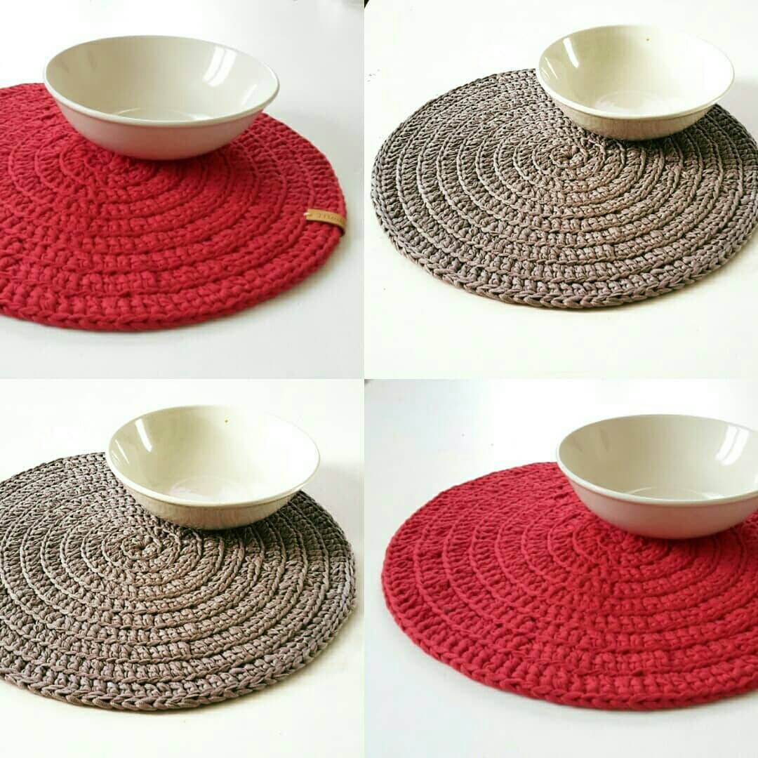 Dessous de Plat/Napperon Centre Table/ Protège Meuble Set Table 100% Coton Couleurs Au Choix