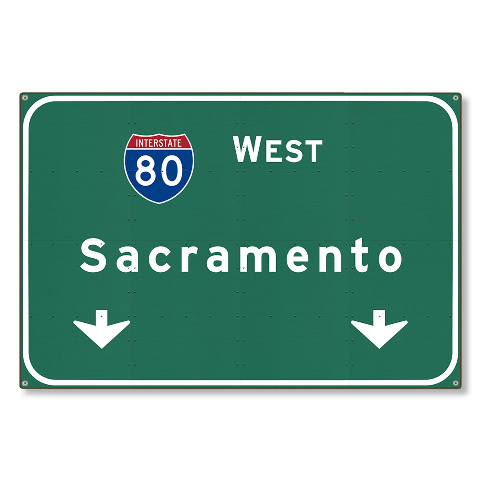 Metal Wall Decor Sacramento Highway Sign California CA Etsy