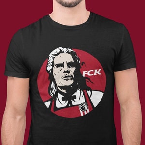 T-shirt unisexe Geralt of Rivia FCK, tenue drôle mignonne, cadeau de Noël et d’anniversaire, mème KFC The Witcher