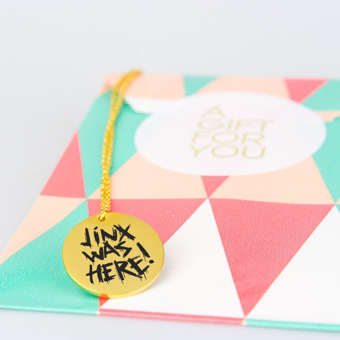 Jinx Arcane Pendant Necklace Jinx Was Here Boom League of Etsy