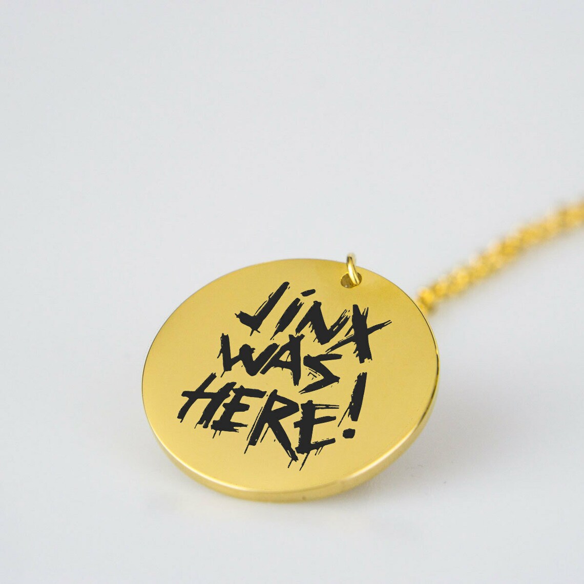 Jinx Arcane Pendant Necklace Jinx Was Here Boom League of Etsy