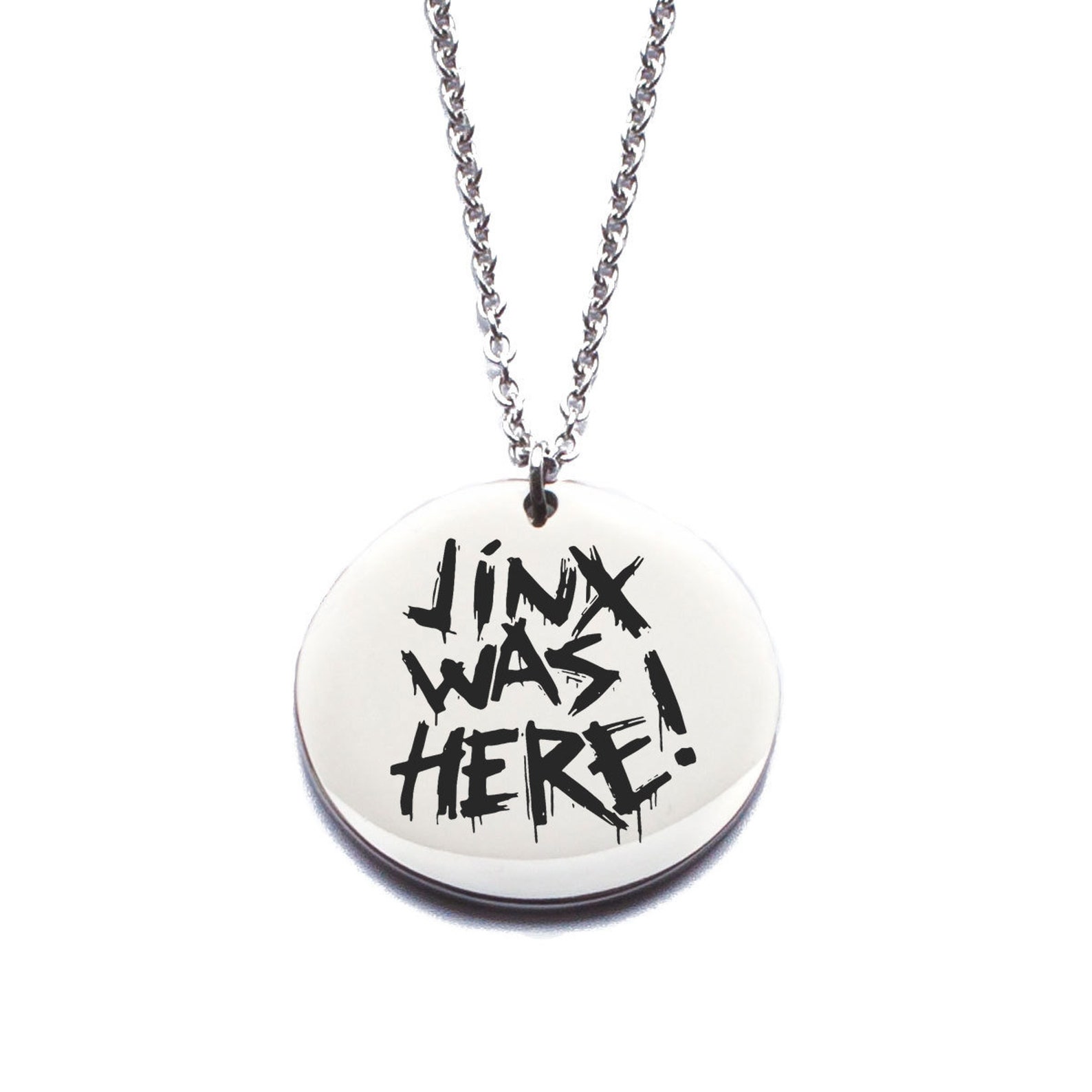 Jinx Arcane Pendant Necklace Jinx Was Here Boom League of Etsy