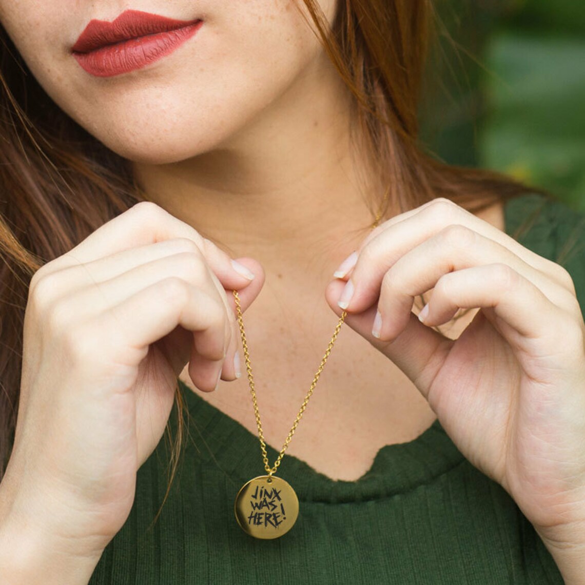 Jinx Arcane Pendant Necklace Jinx Was Here Boom League of Etsy