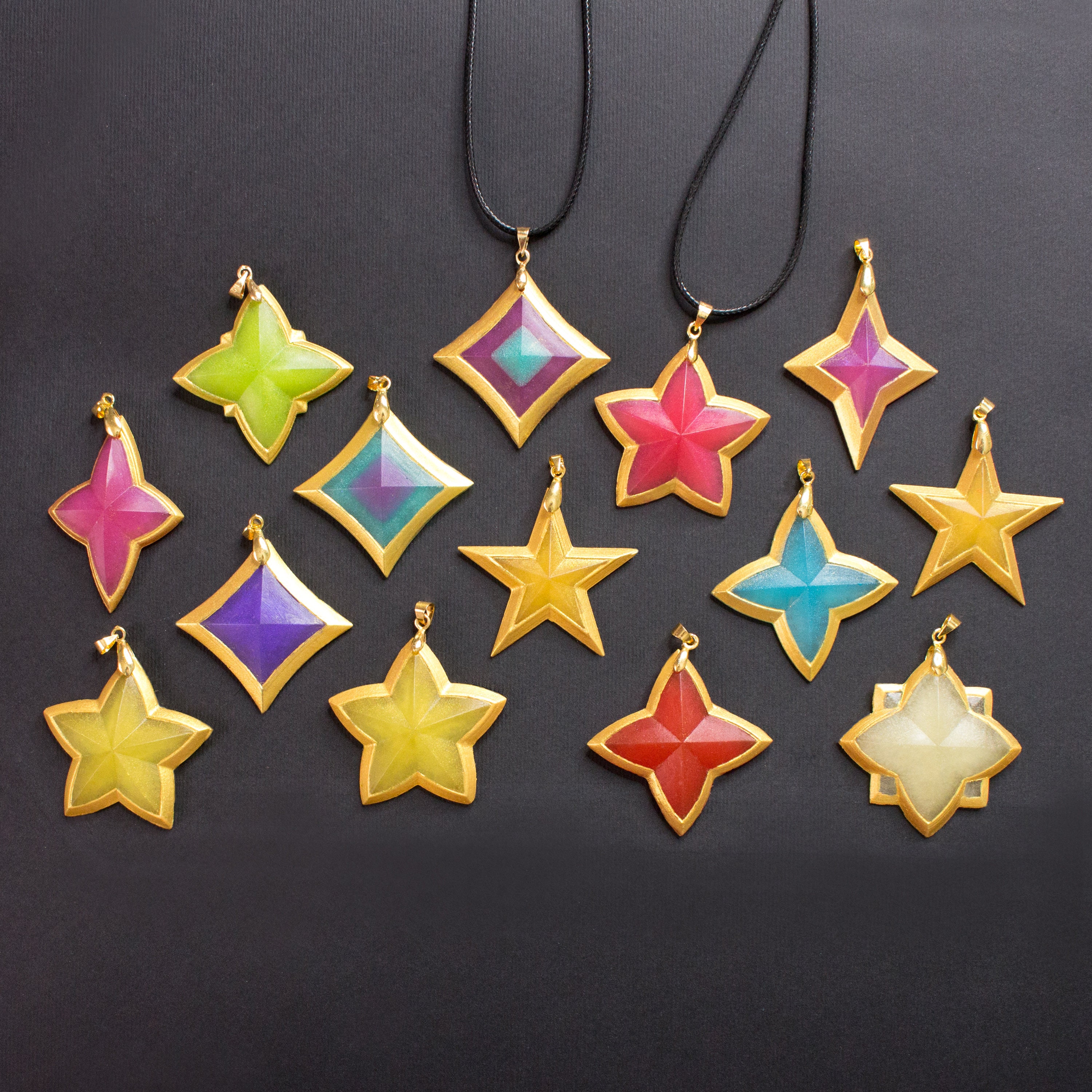 Star Guardians Necklaces Gems From League of Legends LOL With Shiny Crystal Resin Love and Friendship Gift Etsy