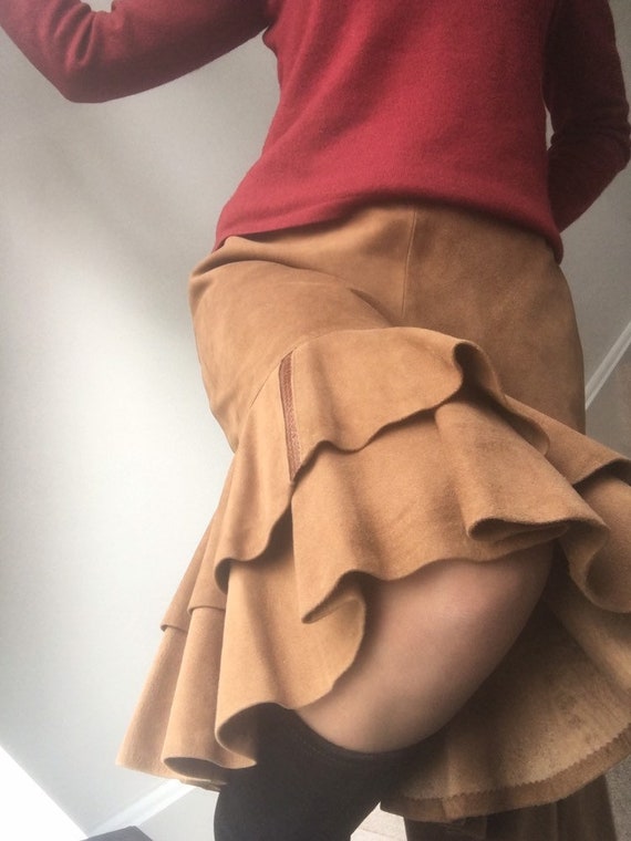 Pierre Balmain for El Corte Ingles brown suede su