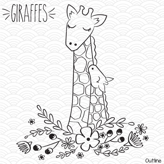 Free Free 296 Mom And Baby Giraffe Svg SVG PNG EPS DXF File