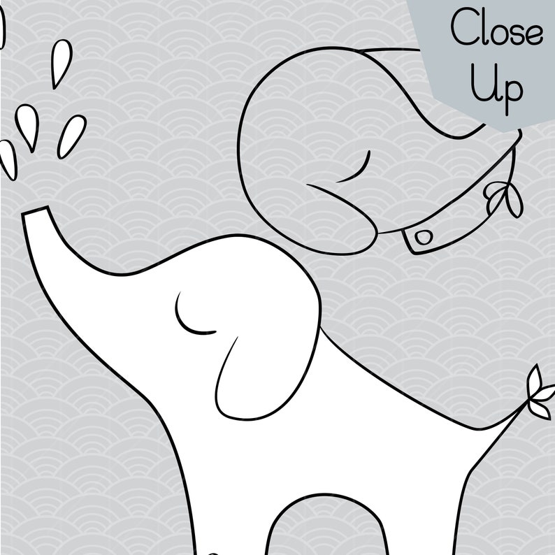 Download Clip Art Jungle Animal Outline Drawing Bundle Png Svg Eps Pdf Hand Drawn Elephants Clip Art Baby Elephant Vector Graphics Illustration Art Collectibles